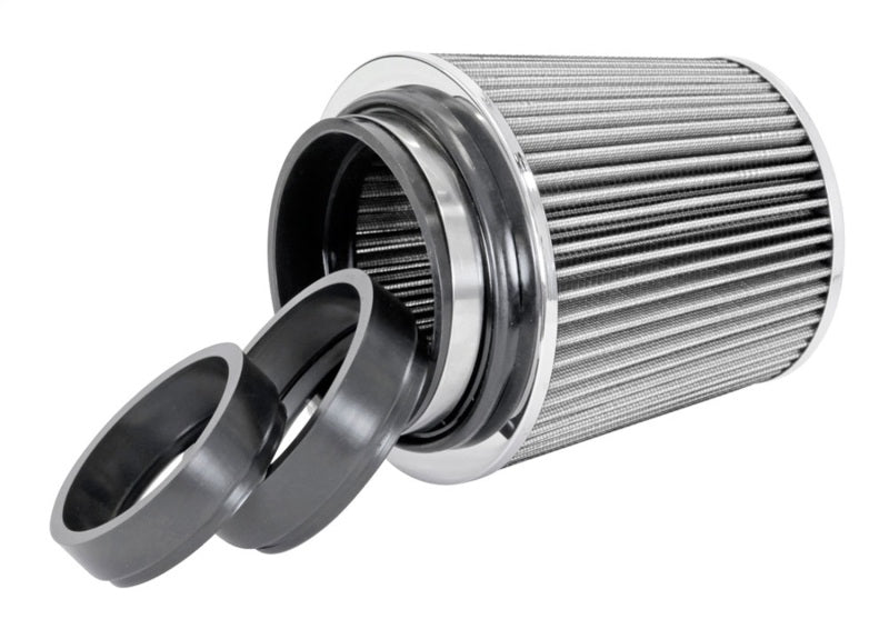 Spectre Adjustable Conical Air Filter 5-1/2in. Tall (Fits 3in. / 3-1/2in. / 4in. Tubes) - White Spectre Air Filters - Universal Fit  AXOPROS