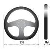 Sparco Steering Wheel Ring L360 Leather Black SPARCO Steering Wheels  AXOPROS