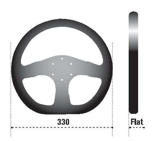 Sparco Steering Wheel Ring L360 Leather Black SPARCO Steering Wheels  AXOPROS