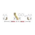 Skyjacker 66-77 Ford Bronco 4WD 7000 Dual Stabilizer Kit w/ White Cylinders Skyjacker Steering Dampers  AXOPROS