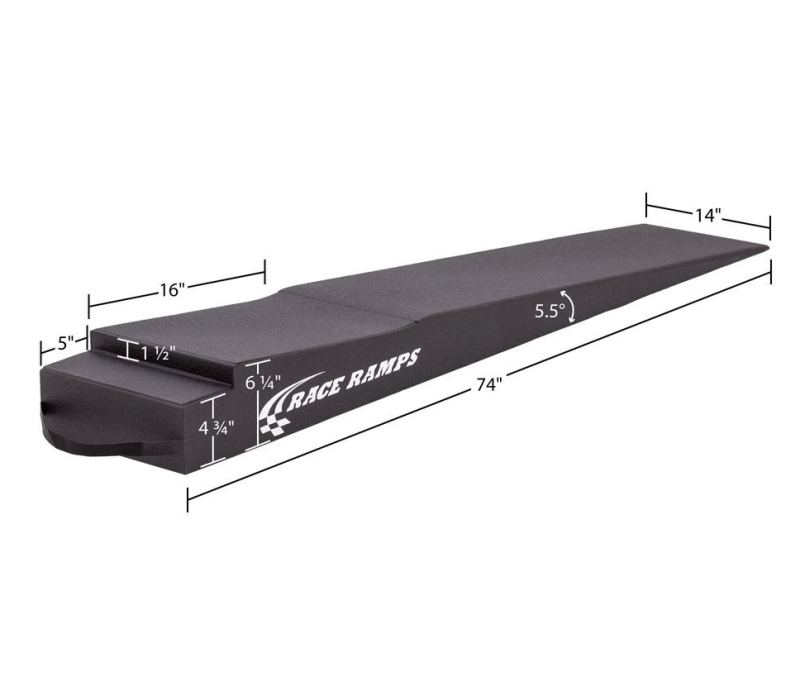 Race Ramps 7in. Trailer Ramp w/ Flap Cut-Out - 5.5 Degree Approach Angle Race Ramps Ramps  AXOPROS