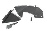 Rugged Ridge Inner Fender Liners Frnt Aluminum Black 18-20 Jeep Wrangler JL Rugged Ridge Fender Flares  AXOPROS
