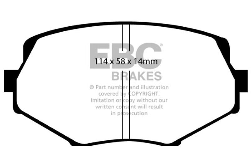 EBC 94-01 Mazda Miata MX5 1.8 Redstuff Front Brake Pads EBC Brake Pads - Performance  AXOPROS
