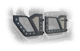 DV8 Offroad Jeep 18+ Wrangler JL / 20+ Gladiator JT Front Rock Doors w/ Perforated Aluminum Mesh DV8 Offroad Doors  AXOPROS