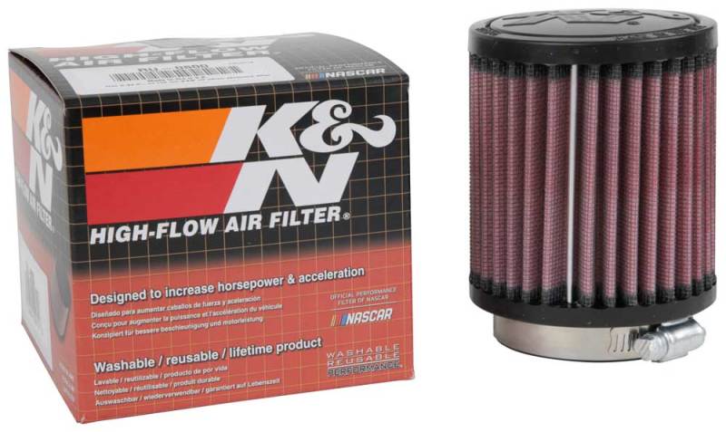 K&N Universal Air Filter - 2-7/16in Flange x 3-1/2in OD x 4in Height K&N Engineering Air Filters - Universal Fit  AXOPROS
