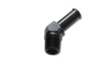 Vibrant 3/4 NPT to 3/4in Barb Straight Fitting 45 Deg Adapter - Aluminum Vibrant Fittings  AXOPROS