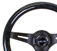 NRG Classic Wood Grain Steering Wheel (310mm) Black Sparkle w/Blk 3-Spoke Center NRG Steering Wheels  AXOPROS