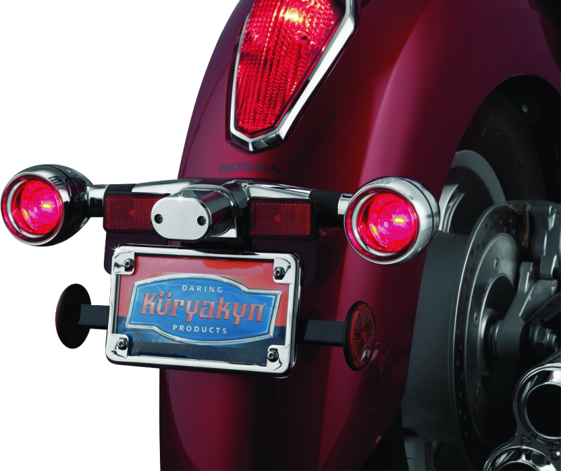Kuryakyn Deep Dish Bezels With Red Lenses Kuryakyn Light Accessories and Wiring  AXOPROS