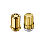 McGard SplineDrive Tuner 5 Lug Install Kit w/Locks & Tool (Cone) M12X1.25 / 13/16 Hex - Gold McGard Lug Nuts  AXOPROS