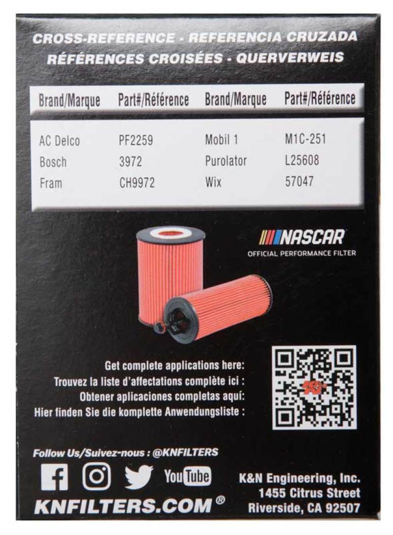 K&N Toyota / Lexus / Scion 2.75in OD x 2.64in H Oil Filter K&N Engineering Oil Filters  AXOPROS