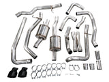 AWE Tuning AWE Tuning 2025+ RAM 1500 RHO 3.0 I6 TT 0FG Dual Rear Exit Cat-Back Exhaust - Diamond Black Tips Catback aftermarket performance part