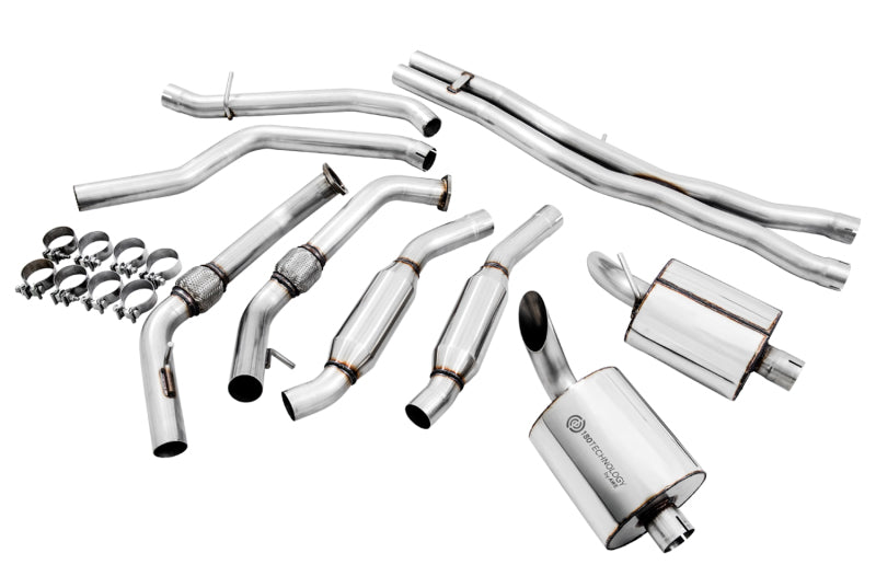 AWE Tuning Audi B9 SQ5 Resonated Touring Edition Cat-Back Exhaust - No Tips (Turn Downs) AWE Tuning Catback  AXOPROS