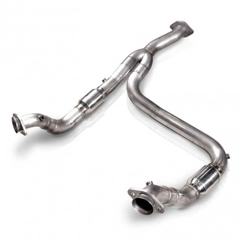 Stainless Works 2011-14 F-150 3.5L 3in Downpipe High-Flow Cats Y-Pipe Factory Connection Stainless Works Downpipes  AXOPROS