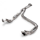 Stainless Works 2011-14 F-150 3.5L 3in Downpipe High-Flow Cats Y-Pipe Factory Connection Stainless Works Downpipes  AXOPROS