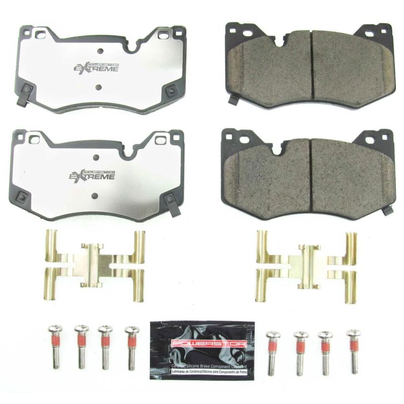 Power Stop 2020 Chevrolet Corvette Front Z26 Extreme Street Brake Pads w/Hardware PowerStop Brake Pads - Performance  AXOPROS