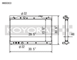 Koyo 2022 Honda Civic 1.5L Turbo (MT and CVT) / 2023 Acura Integra All Aluminum Radiator Koyo Radiators  AXOPROS