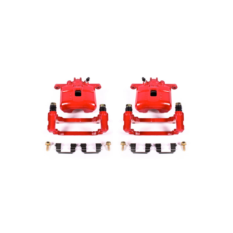 Power Stop 02-06 Acura RSX Front Red Calipers w/Brackets - Pair PowerStop Brake Calipers - Perf  AXOPROS