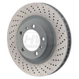 SHW 15-16 Porsche 911 Carrera 4 GTS w/o Ceramics Right Frt Drill-Dimp MB Brake Rotor (99135140401) SHW Performance Brake Rotors - Drilled  AXOPROS