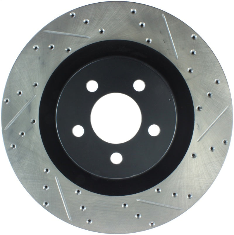 StopTech SportStop 06-09 Chrysler SRT-8 Front Left Drilled & Slotted Rotor Stoptech Brake Rotors - Slot & Drilled  AXOPROS