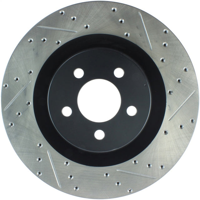 StopTech SportStop 06-09 Chrysler SRT-8 Front Left Drilled & Slotted Rotor Stoptech Brake Rotors - Slot & Drilled  AXOPROS