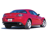 Borla 03-09 Mazda RX-8 1.3L Single Round Rolled Angle-Cut Cat-Back Exhaust Borla Catback  AXOPROS