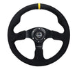NRG Reinforced Steering Wheel (320mm) Alcantara Steering Wheel w/ Black Stitching NRG Steering Wheels  AXOPROS