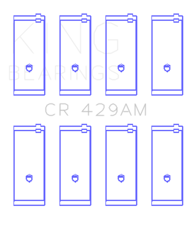 King Toyota 2A/3A/4A (Size STD) Rod Bearing Set King Engine Bearings Bearings  AXOPROS
