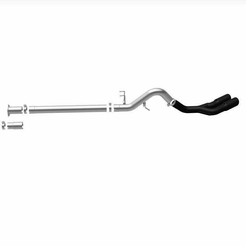 MagnaFlow 08-18 Ford F-250/F-350/F-450 4.6L/6.7 DPF-Back Black 4in Dual Single Rear Exit Magnaflow DPF Back  AXOPROS