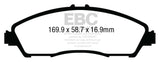 EBC 14+ Acura MDX 3.5 Greenstuff Front Brake Pads EBC Brake Pads - Performance  AXOPROS