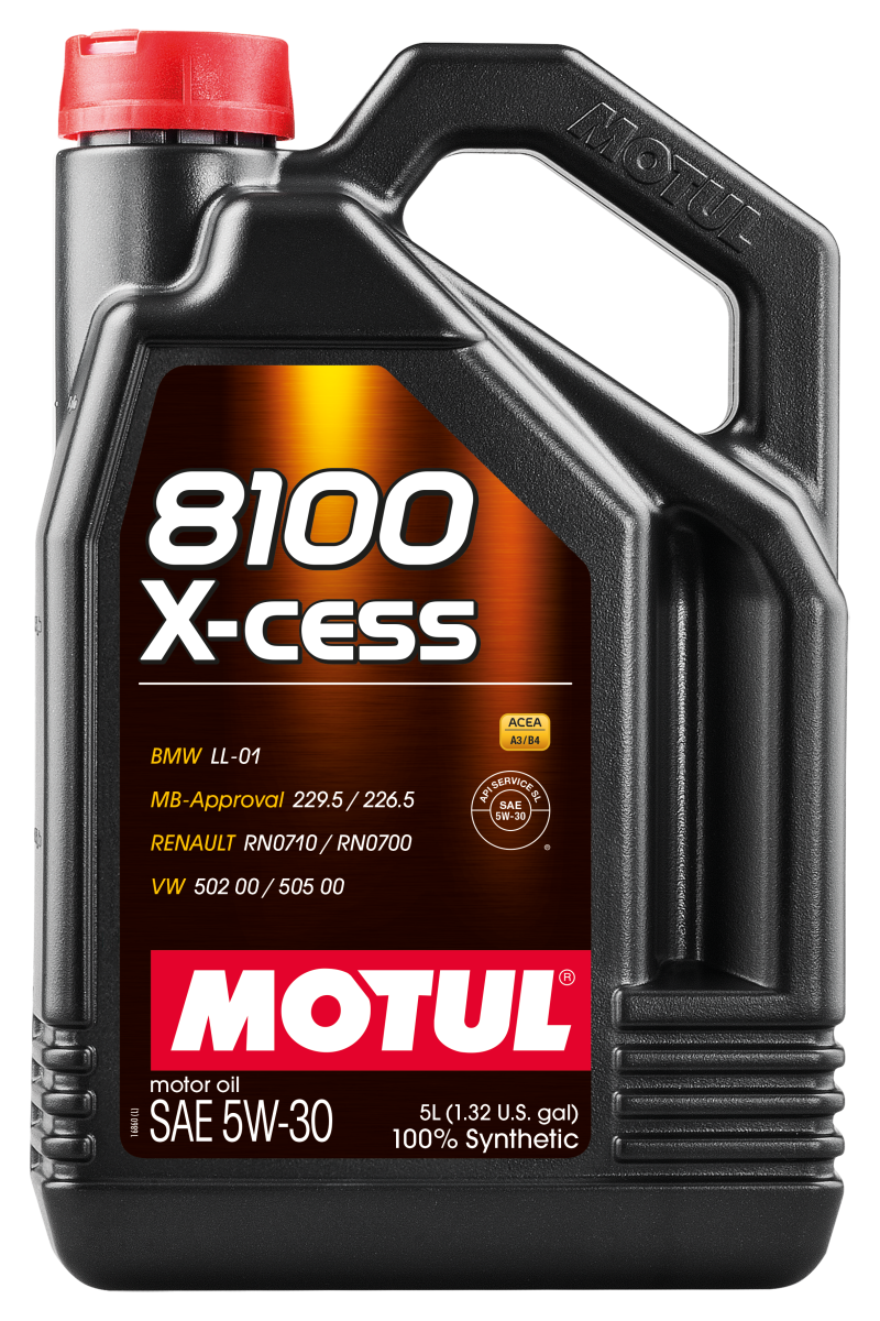 Motul Synthetic Engine Oil 8100 5W30 X-CESS 5L Motul Motor Oils  AXOPROS