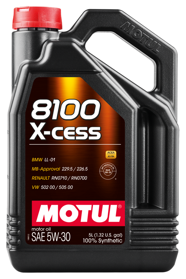 Motul Synthetic Engine Oil 8100 5W30 X-CESS 5L Motul Motor Oils  AXOPROS
