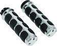 Kuryakyn Premium ISO Grips Without Throttle Boss Dual Cable Chrome Kuryakyn Grips  AXOPROS