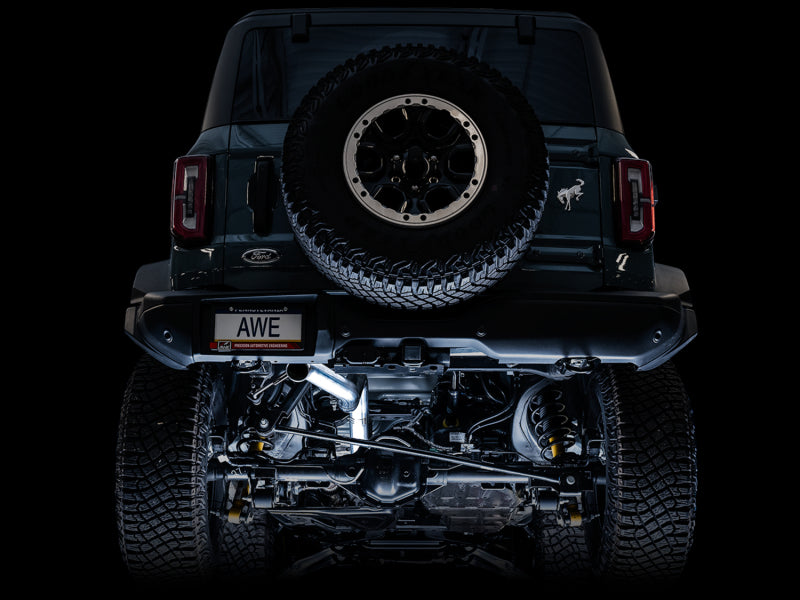 AWE Tuning 2021+ Ford Bronco 0FG Exhaust (No Tips) w/ Bash Guard AWE Tuning Catback  AXOPROS