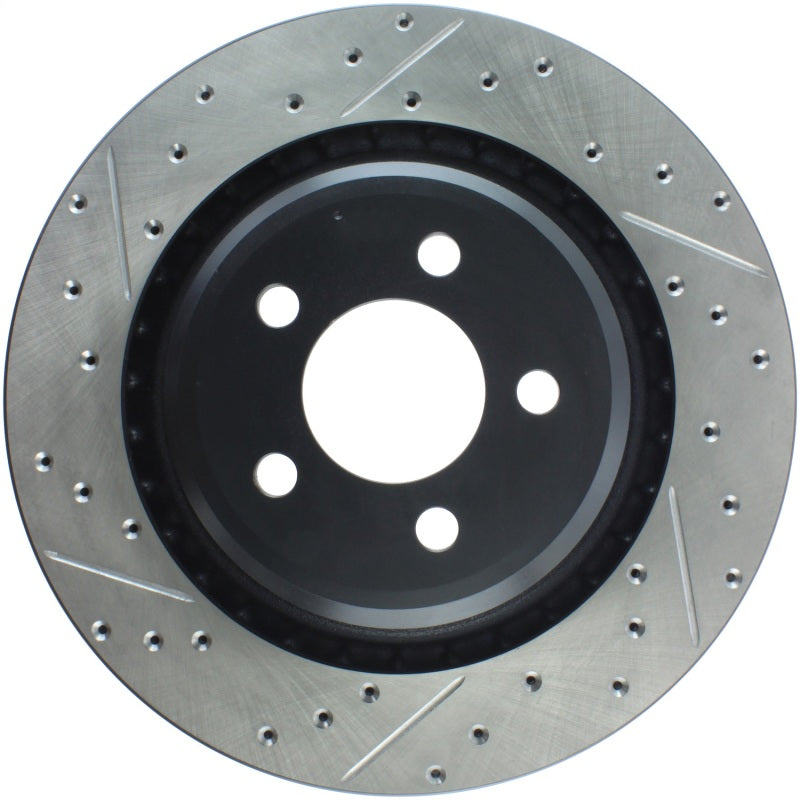 StopTech SportStop 06-09 Chrysler SRT-8 Rear Right Drilled & Slotted Rotor Stoptech Brake Rotors - Slot & Drilled  AXOPROS