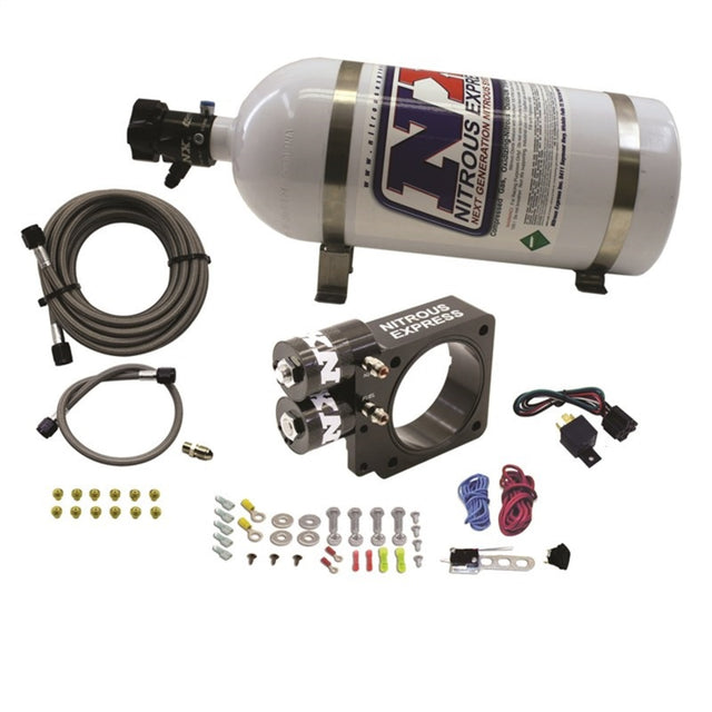Nitrous Express Nitrous Express 86-93 Ford Mustang GT 5.0L (Pushrod) Nitrous Plate Kit w/10lb Bottle Nitrous Systems aftermarket performance part
