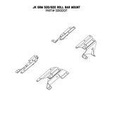 Go Rhino 07-17 Jeep Wrangler 4dr Mouinting Kit for SRM Rack Go Rhino Roof Baskets  AXOPROS