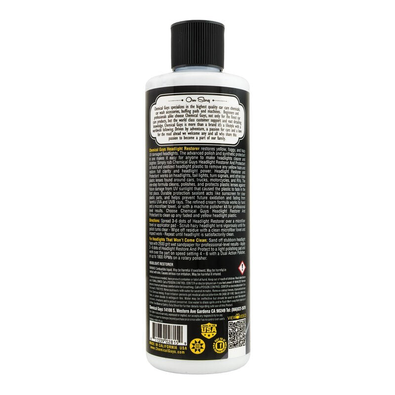 Chemical Guys Headlight Restorer & Protectant - 16oz Chemical Guys Surface Cleaners  AXOPROS