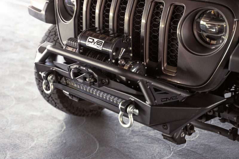 DV8 Offroad 07-23 Jeep Wrangler JK/JL & Gladiator JT FS-1 Series Stubby Front Bumper DV8 Offroad Bumpers - Steel  AXOPROS