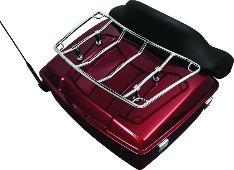 Kuryakyn Multi-Rack Adjustable Trunk Luggage Rack Chrome Kuryakyn Cargo Organization  AXOPROS