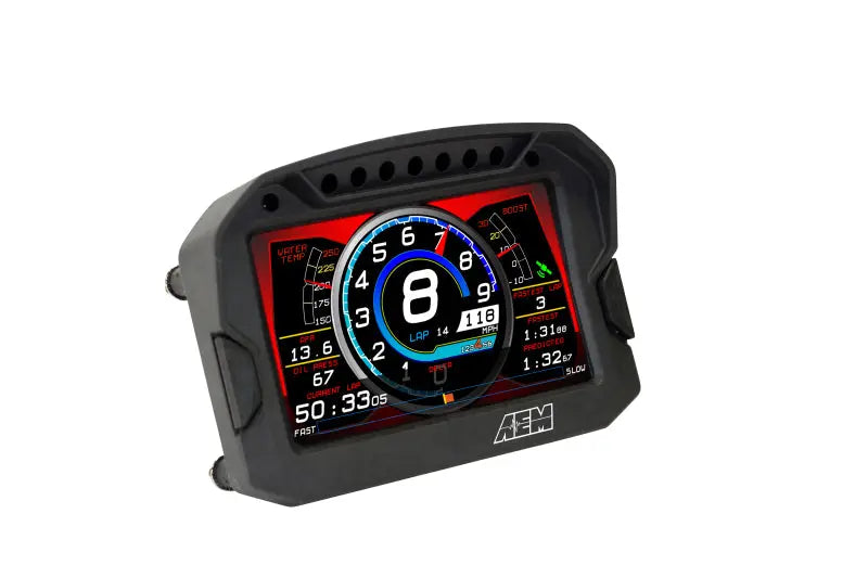 AEM CD-5G Carbon Digital Dash Display w/ Interal 10Hz GPS & Antenna AEM Gauges  AXOPROS