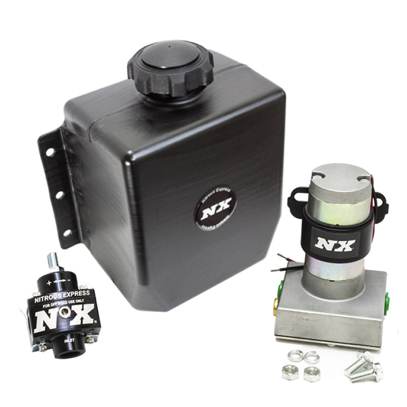 Nitrous Express Stand Alone Fuel Enrichment System w/External Fuel Pump/Fuel Regulator/3qt Tank Nitrous Express Fuel Pumps  AXOPROS