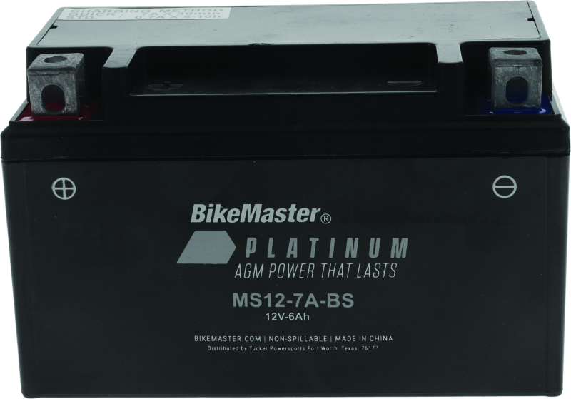 BikeMaster AGM Battery - MS12-7A-BS BikeMaster Batteries  AXOPROS