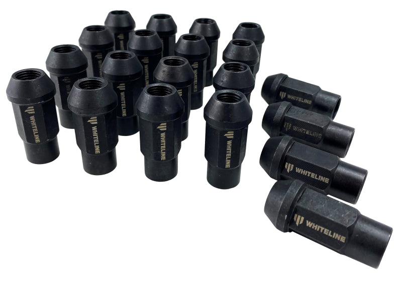 Whiteline M12x1.50 Branded Wheel Nuts - Set of 20 Whiteline Lug Nuts  AXOPROS