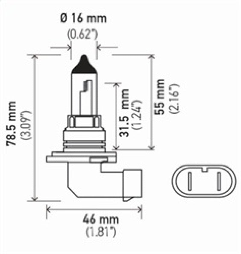 Hella 9006 12V 55W Halogen Bulb Hella Bulbs  AXOPROS