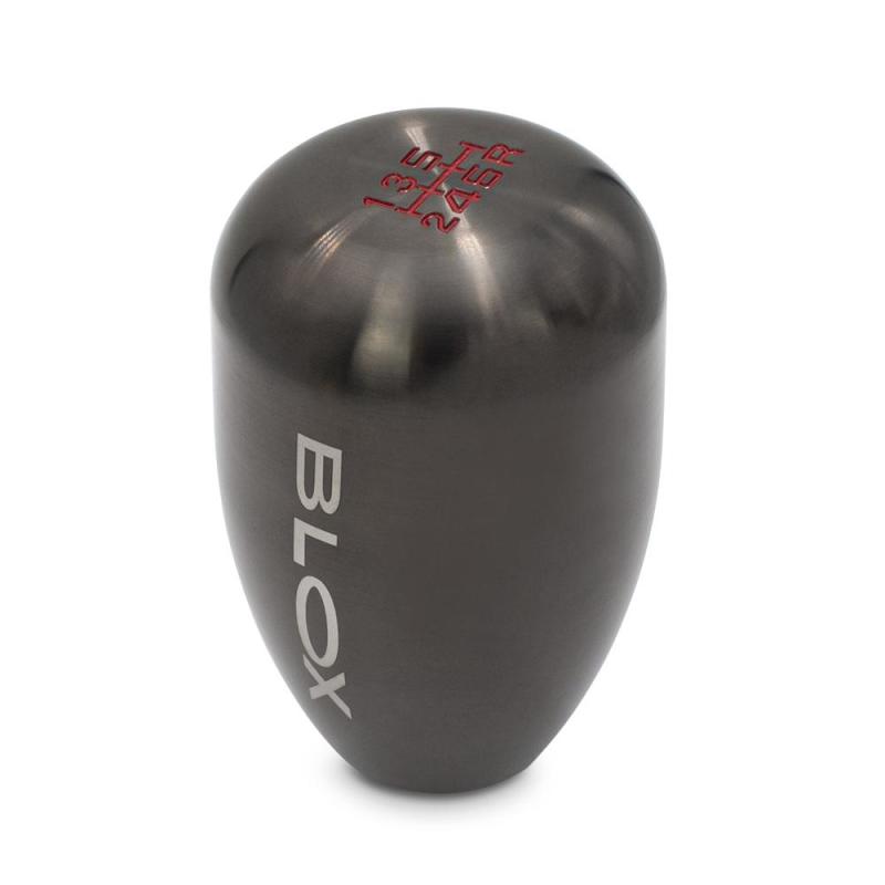 BLOX Racing 6-Speed Billet Shift Knob - Gun Metal 12x1.25mm BLOX Racing Shift Knobs  AXOPROS
