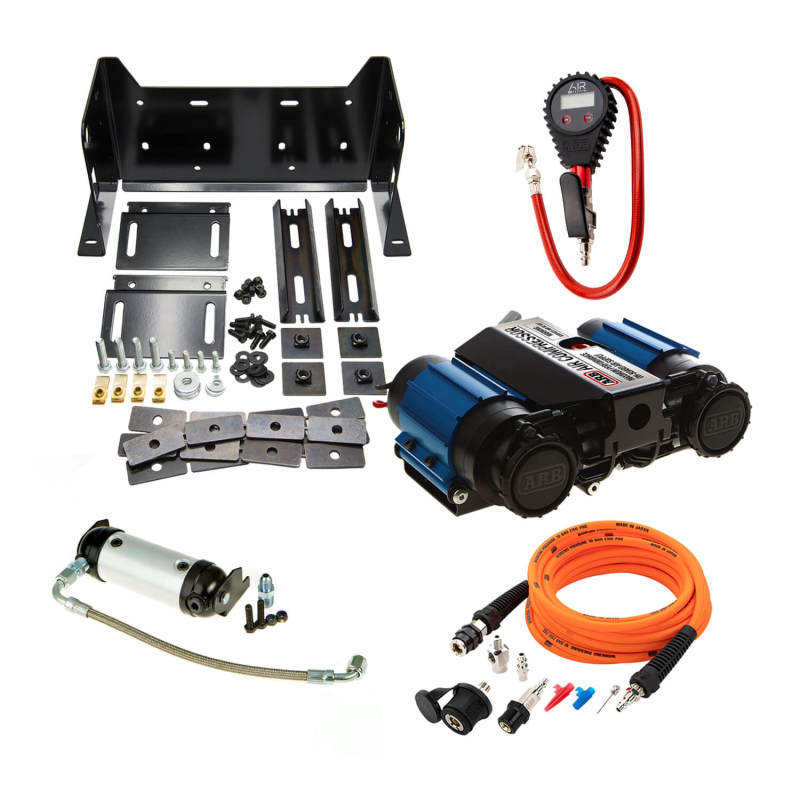 ARB High Performance Twin On-Board Compressor Kit - 12V ARB Air Compressor Systems  AXOPROS