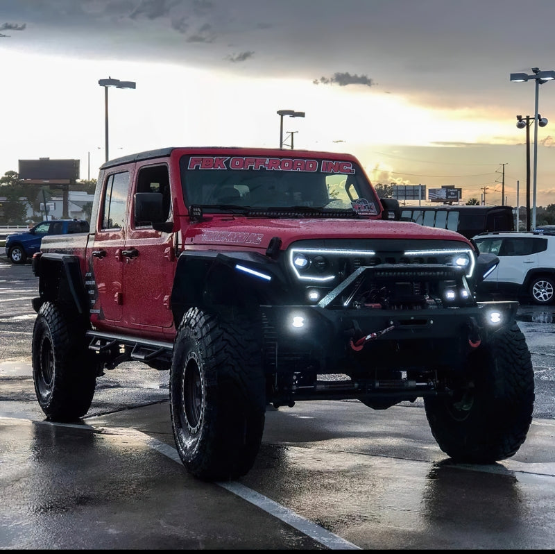 Oracle VECTOR Series Full LED Grille - Jeep Wrangler JL/JT - NA SEE WARRANTY ORACLE Lighting Light Accessories and Wiring  AXOPROS