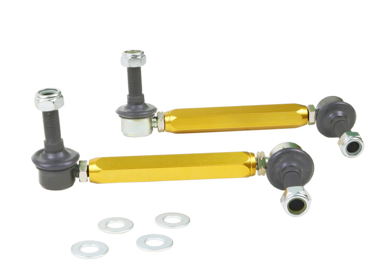 Whiteline Universal Sway Bar - Link Assembly Heavy Duty 330mm-355mm Adjustable Steel Ball Whiteline Sway Bar Endlinks  AXOPROS
