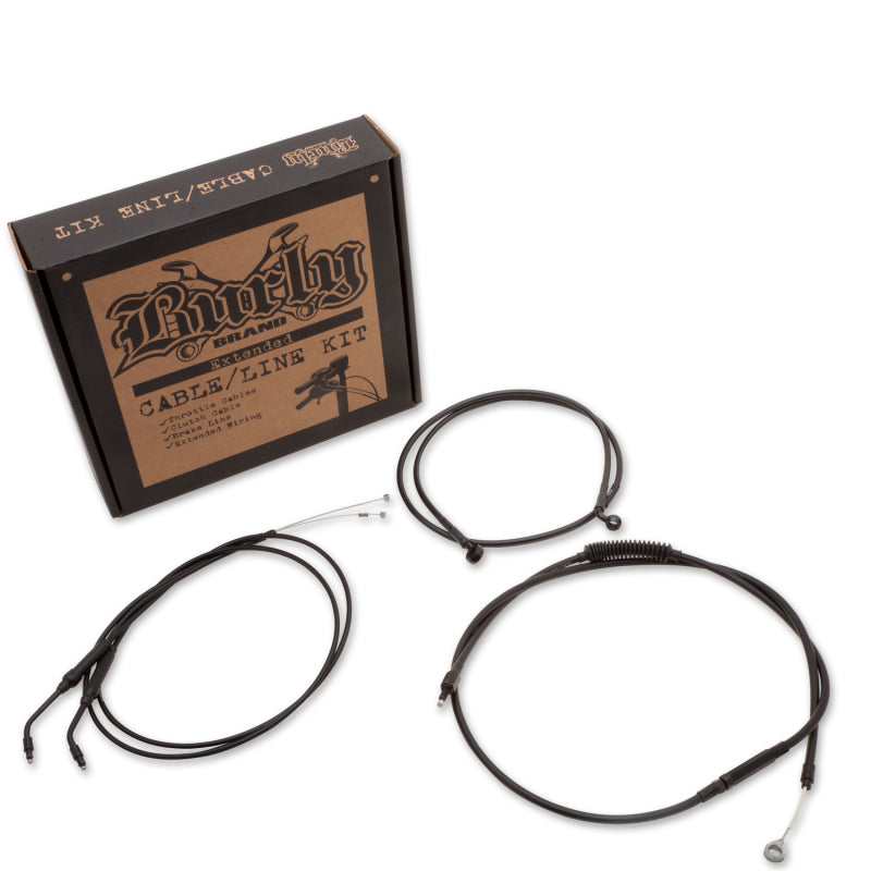 Burly Brand Control Kit 8in - Black Burly Brand Throttle Cable  AXOPROS
