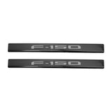 Putco 15-20 Ford F-150 - SuperCrew w/ F-150 Etchinng (4pcs) Black Platinum Door Sills Putco Door Panels  AXOPROS